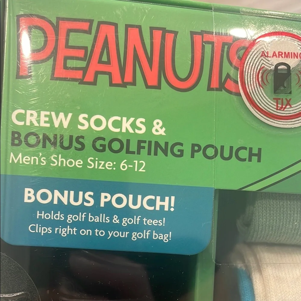Men’s golf Peanuts Blue and White Casual Socks Featuring Snoopy - Picture 5 of 7
